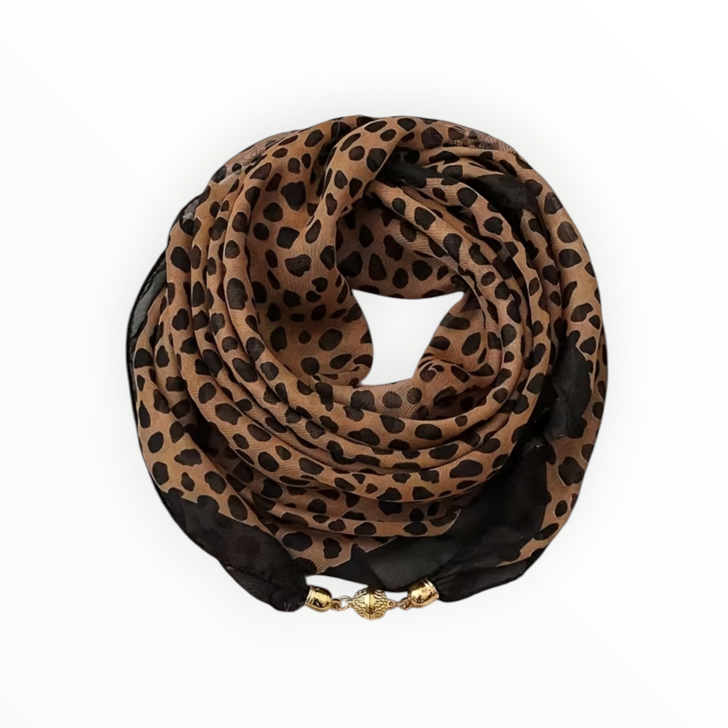 Leopard Print Chiffon Fashion Scarf