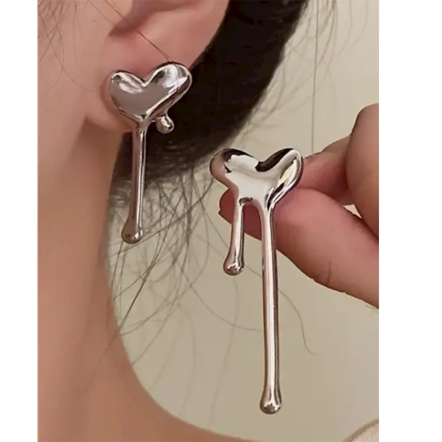 Elegant Melting Heart Earrings