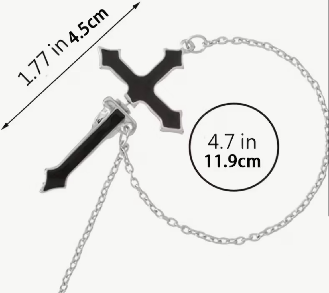 Copper Alloy Cross Dangle Earring