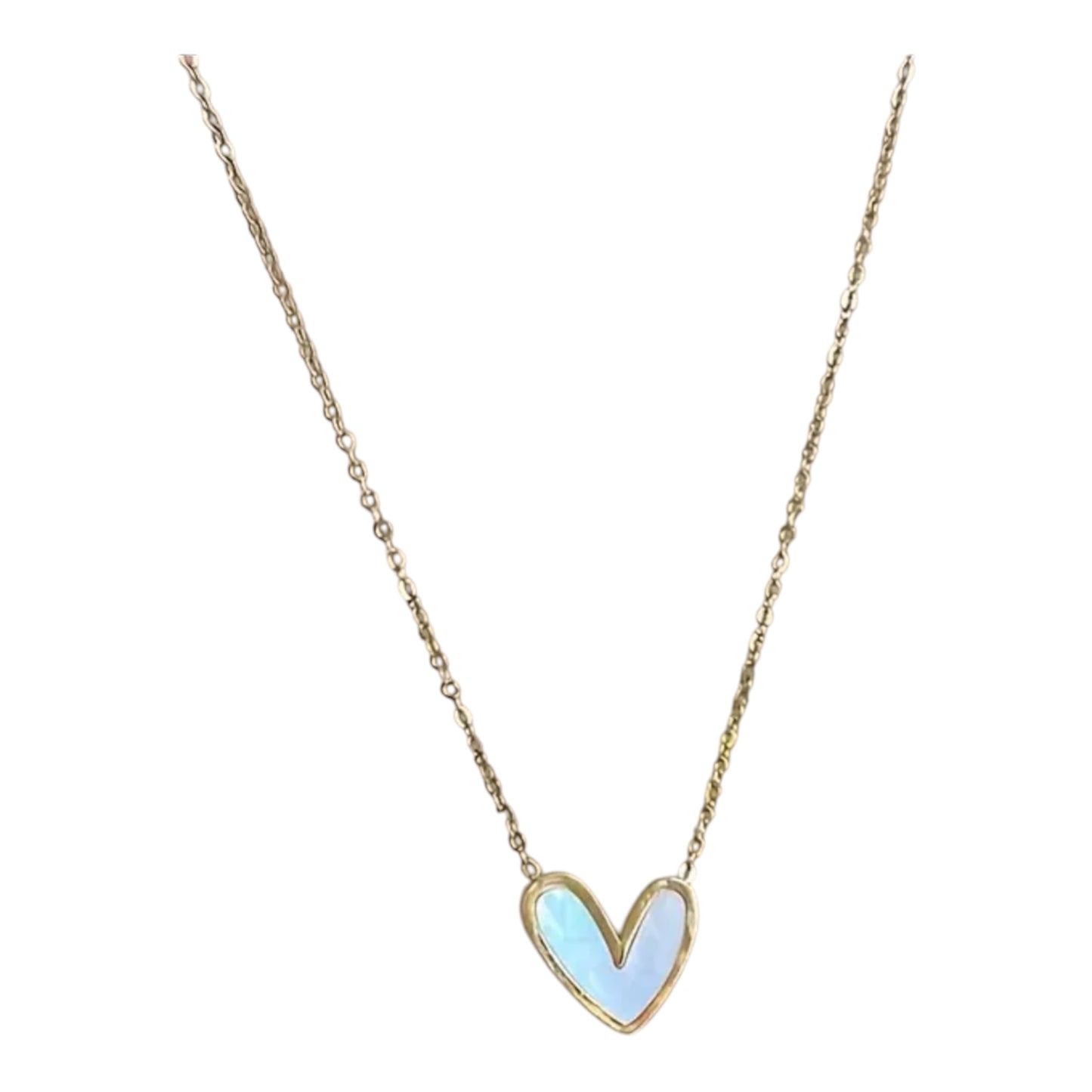 Lily of the Valley Heart Pendant Necklace