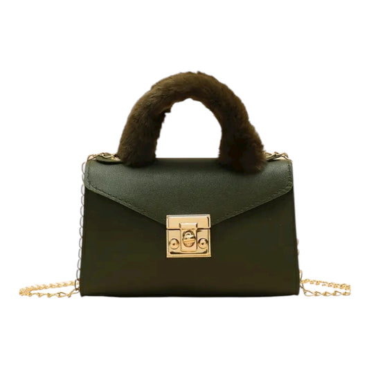 Soft Plush Fur Handbag