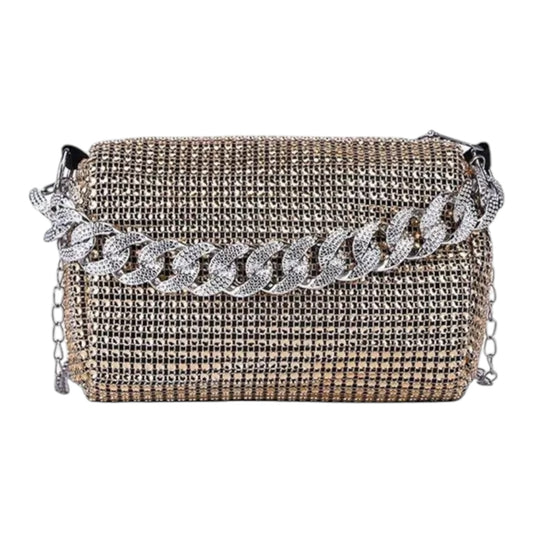 Sparkling Rhinestone Crossbody Mini Bag