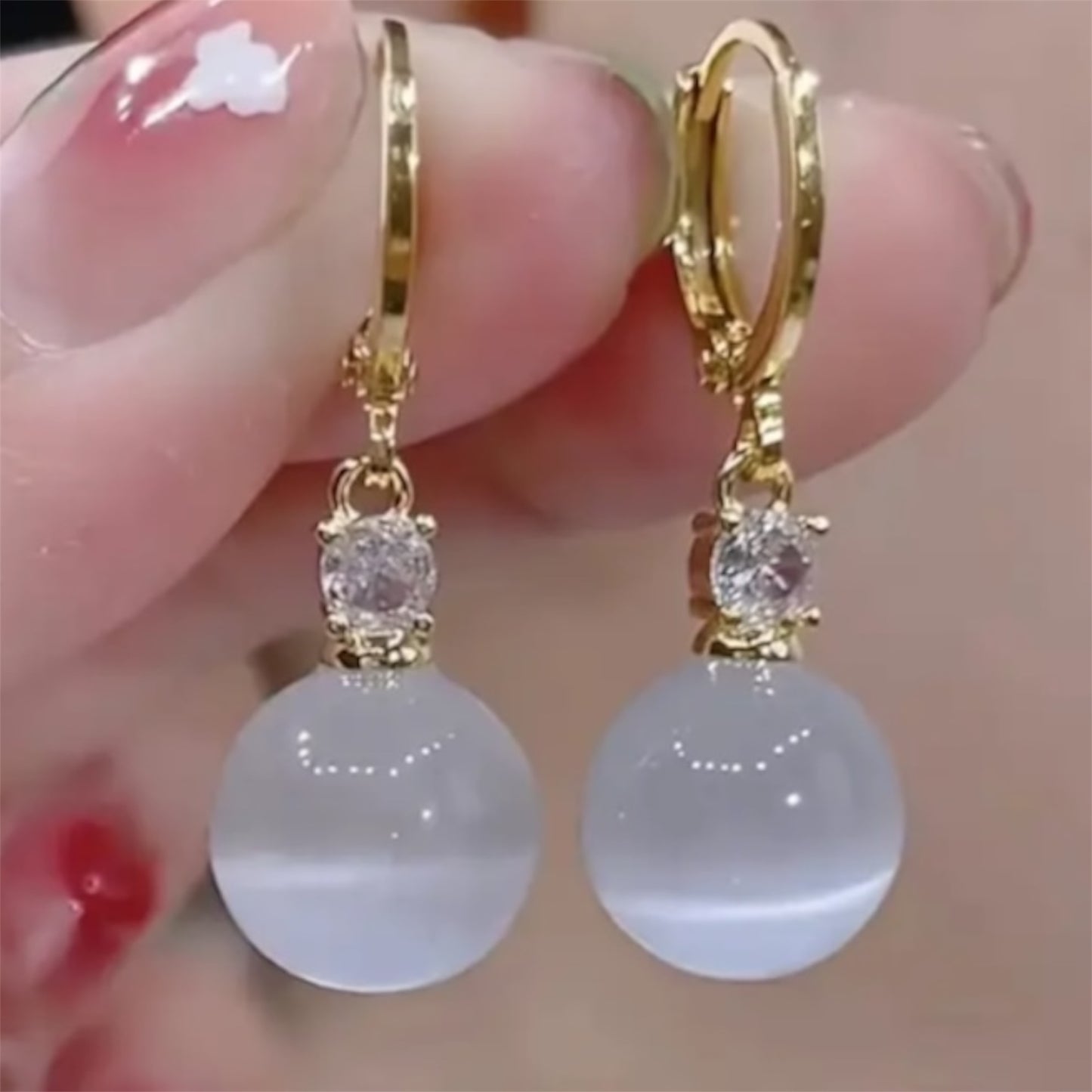 Round Ball Stud Earrings