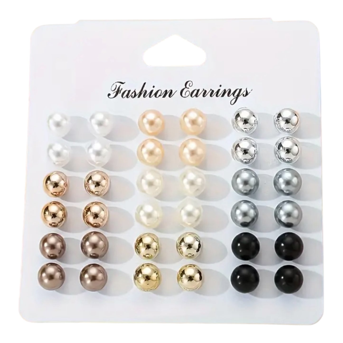 18-Pair Imitation Pearl Earring Set