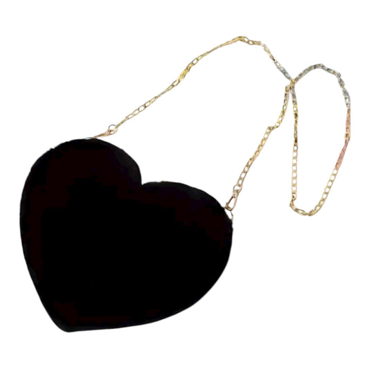 Sweet Heart Black Crossbody Purse