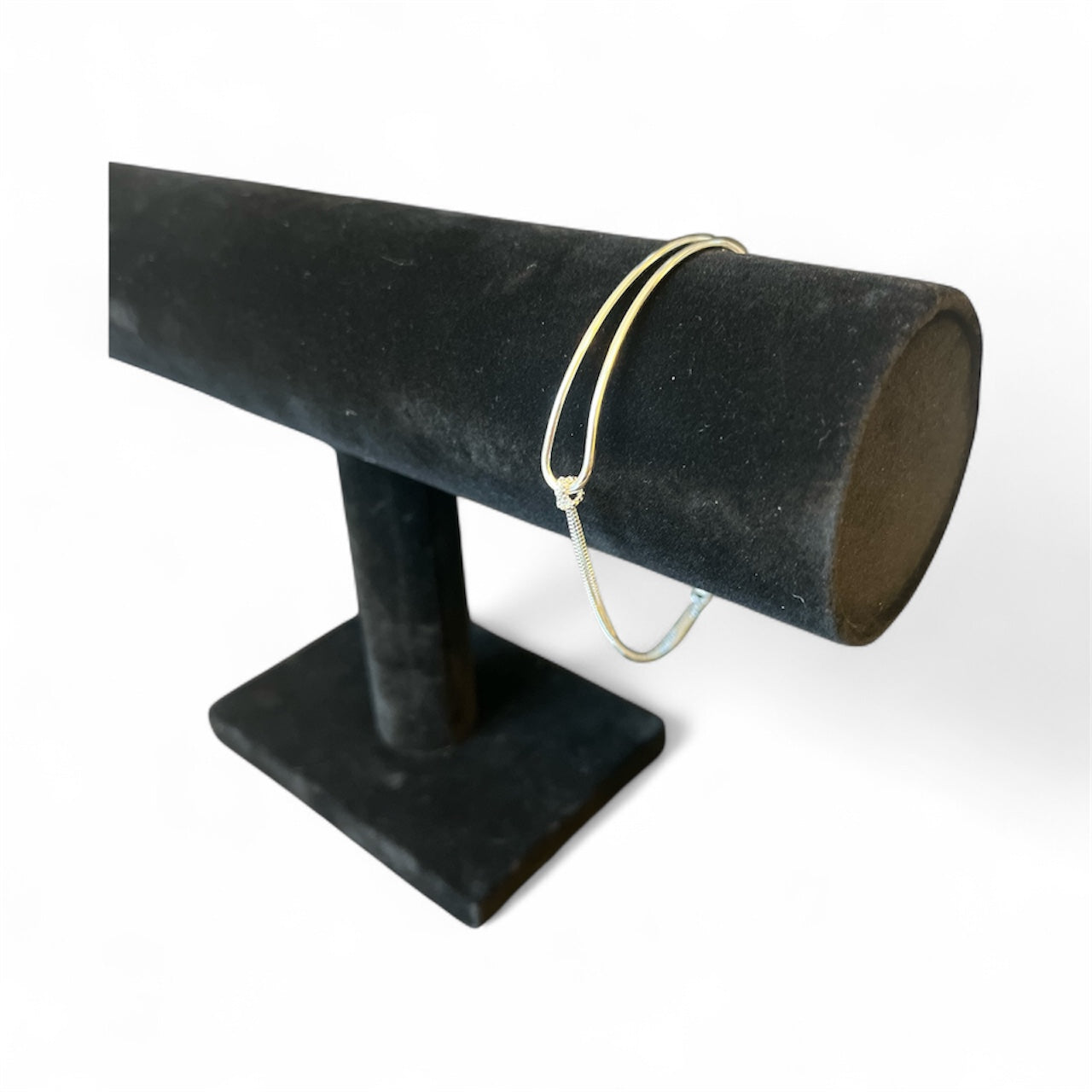 Sterling Silver Geometric Arc Twist Bracelet