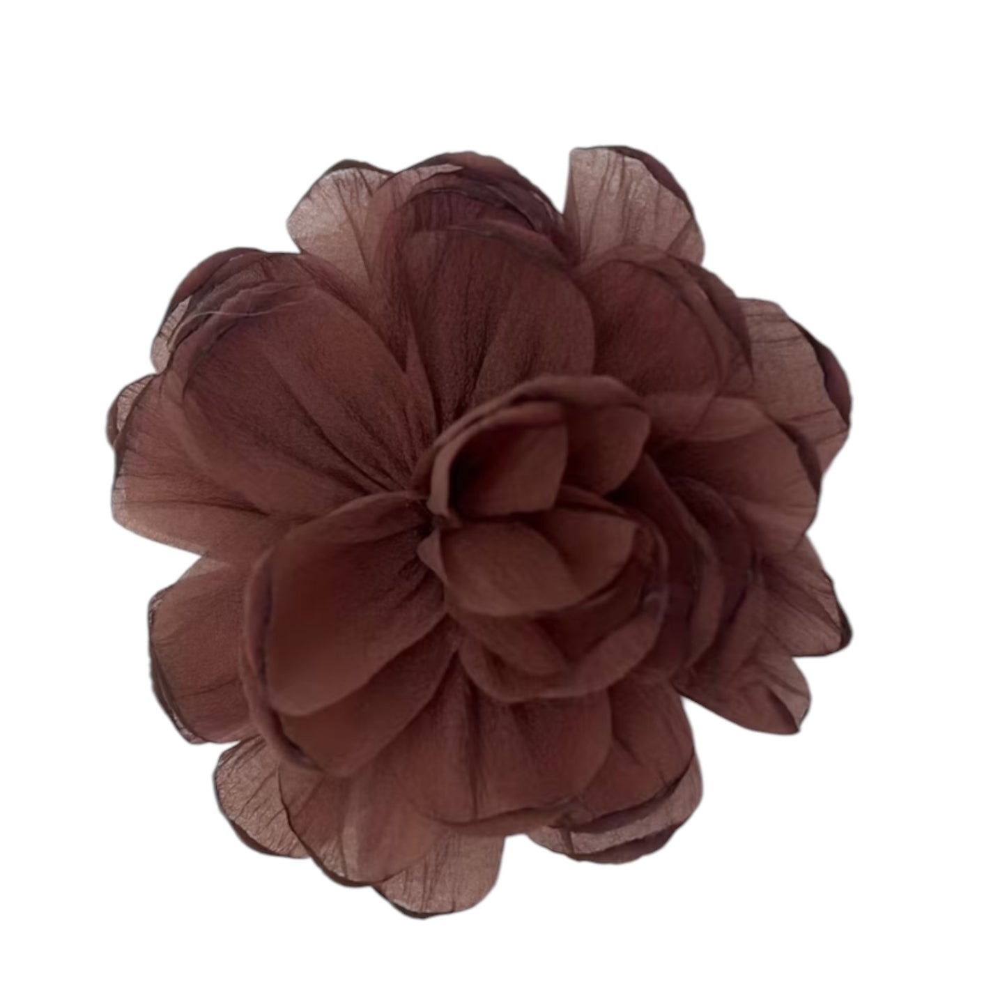 Boho Fabric Flower Brooch
