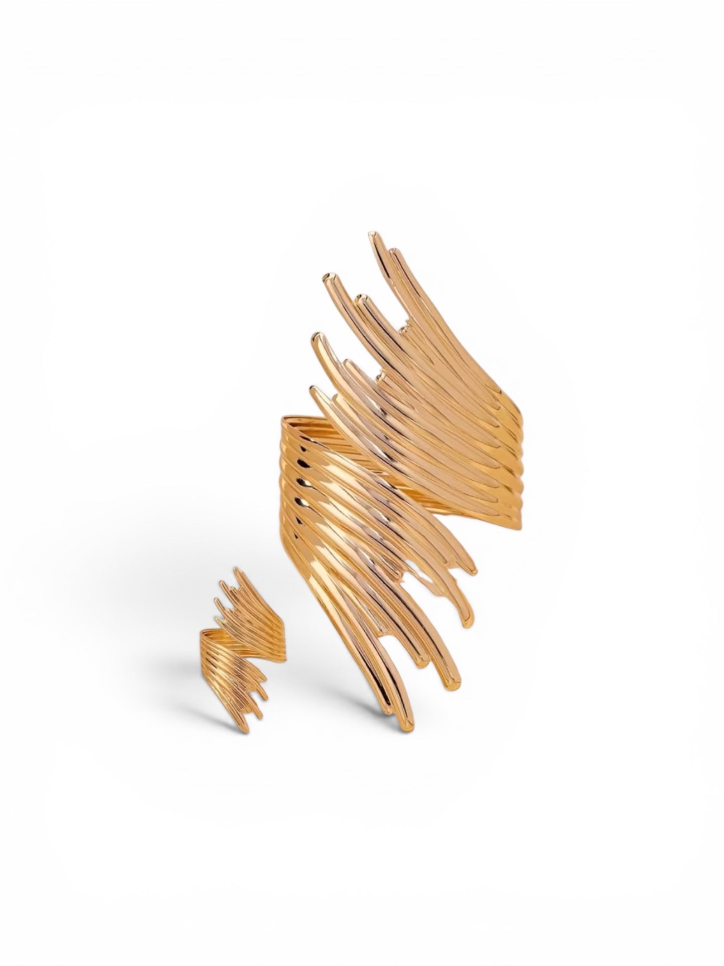 European-Inspired Luxury Bracelet & Ring Set