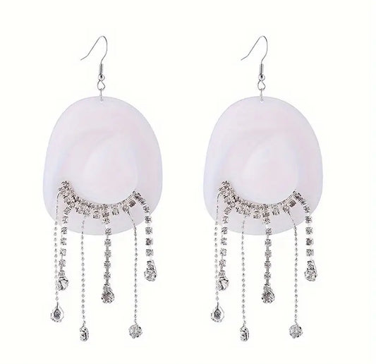 Boho Cowgirl Hat Tassel Earrings